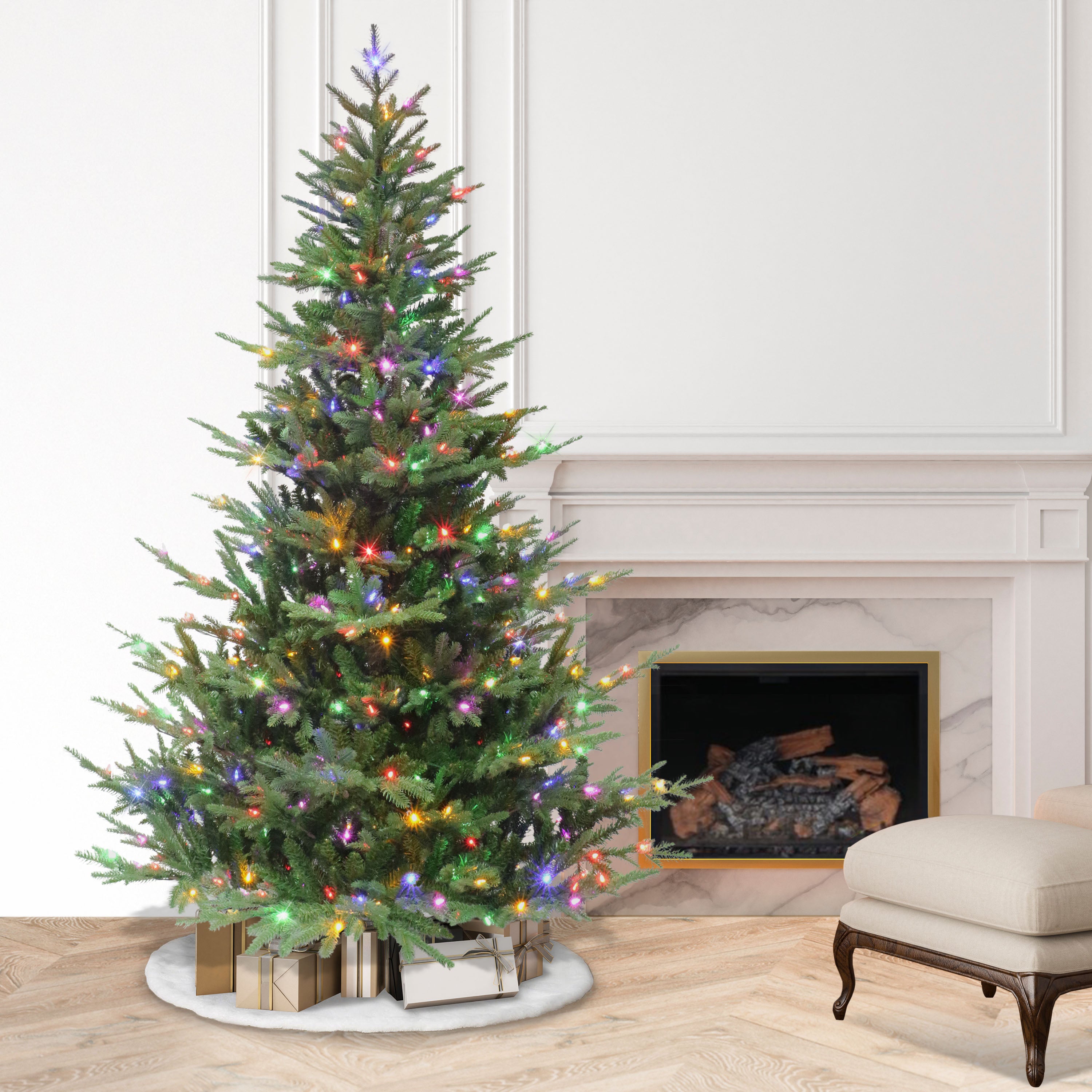 7.5' Pre-Lit Sacramento Fir Christmas Tree